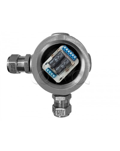 Магнито-Контакт УК-ВК-Ех-12 АЯКС У, с двумя кабельными вводами Ех МКВМ 20 в Муроме Комутационные взрывозащищенные коробки Pintop.ru