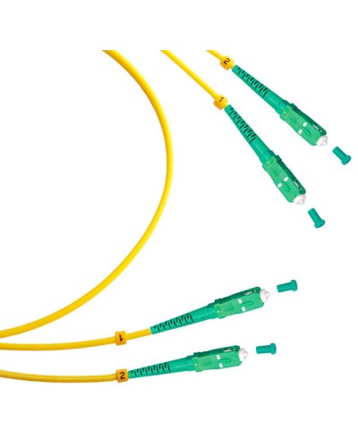 Шнур оптический duplex SC/APC-SC/APC 9/125 sm 15м LSZH Cabeus FOP(d)-9-SC/APC-SC/APC-15m в Муроме Патч-корды оптические Pintop.ru