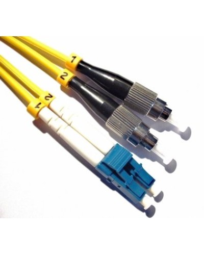 Патч-корд оптический, PVC, дуплексный, LC/UPC-FC/UPC, SM OS2, 2.0 м TWT (TWT-2LC-2FC/SU-2.0) в Муроме Патч-корды оптические Pintop.ru
