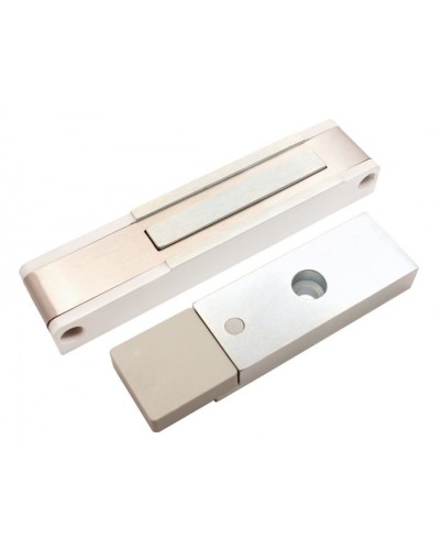 Электромагнитный замок с датчиком состояния двери ALeko ALM-150P (24В белый) в Муроме Электромагнитные замки Pintop.ru