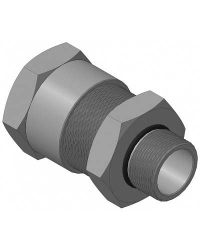 Кабельный ввод с резьбой G1 для открытой прокладки кабеля с проходным диаметром d=20-24 мм Спектрон КВН-24-М-G1 в Муроме Аксессуары для кабель-канала Pintop.ru