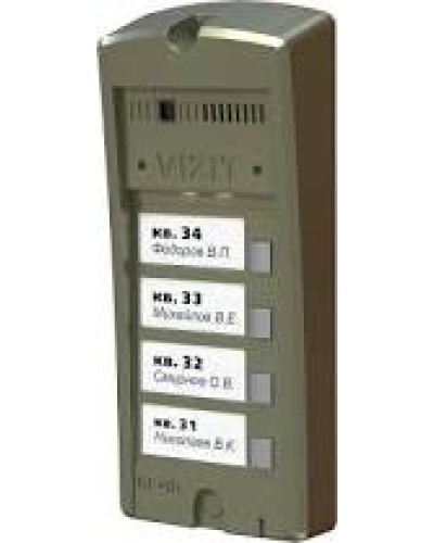 Панель вызова Vizit БВД-306FCP-4 в Муроме Многоабонентные устройства Pintop.ru