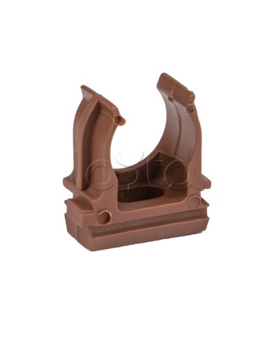 Крепеж-клипса d25 мм (10 шт) темное дерево EKF-Plast (derj-z-25d) в Муроме Держатели, клипсы, скобы Pintop.ru