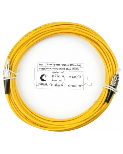 Шнур оптический simplex FC-FC 9/125 SM 15 м LSZH Cabeus FOP(s)-9-FC-FC-15M в Муроме Патч-корды оптические Pintop.ru