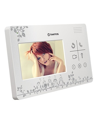 Монитор цветного видеодомофона с кнопочным управлением Tantos LILU LE Совы в Муроме Вызывные видеопанели малоабонентные Pintop.ru