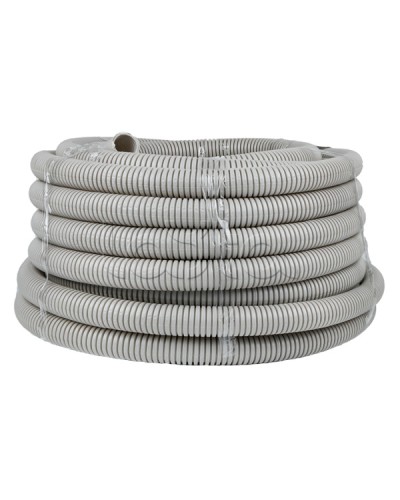 Труба гофр. ПВХ с протяжкой d32 мм (30 м) серая EKF-Plast (tg-z-32-30) в Муроме Труба гофрированная Pintop.ru