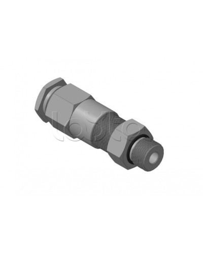 Кабельный ввод для бронированного кабеля с двойным уплотнением, резьбой G1/2, внешним диаметром кабеля D=8-12 мм и проходным диаметром кабеля d=4-8 мм Спектрон КВБ-12/8-2У-М-G1/2 в Муроме Аксессуары для кабель-канала Pintop.ru