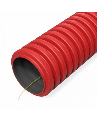 Труба гофрированная двустенная ПНД гибкая тип 450 (SN34) с/з красная d32 мм (150м/уп) Промрукав (PR15.0267) в Муроме Труба гофрированная Pintop.ru