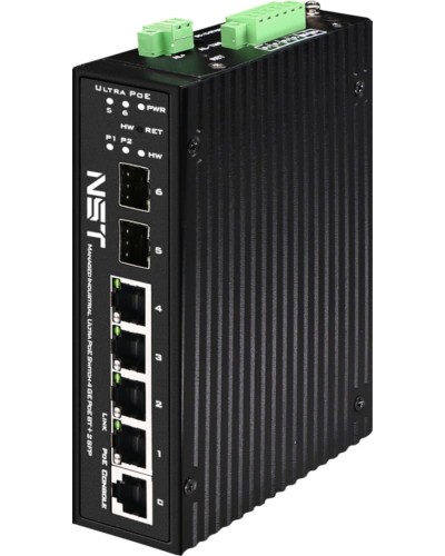 Промышленный управляемый (L2+) HiPoE коммутатор NST NS-SW-4G2G-PL/IM в Муроме Коммутаторы Pintop.ru