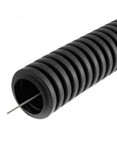 Труба гофрированная ПВХ легкая 350 Н черная с/з d16 мм (10 м/2400м уп/пал) Промрукав (PR01.0143) в Муроме Труба гофрированная Pintop.ru