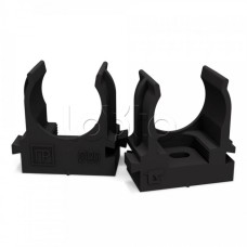 Крепеж-клипса для труб для монтажного пистолета черная в п/э д20 (100шт/900шт уп/кор) Промрукав (PR13.0132)