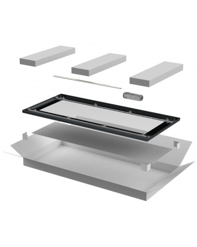 ITK LINEA E Дверь стеклянная 600мм шкафа 33U чер. (LE05-33U6X-DR) в Муроме Аксессуары для стоек и шкафов Pintop.ru