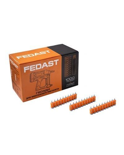 Гвозди 3,0*16 мм для монтажного пистолета с кованым наконечником (1000 шт/уп) FEDAST (fd3016mgbp) в Муроме Крепеж: Дюбели, шурупы, саморезы Pintop.ru