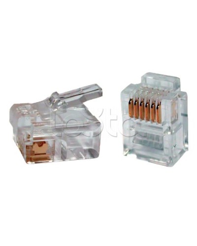 Разъём RJ12 UTP для кабеля кат.3 6P4C ITK CS3-2C3U в Муроме Коннекторы Pintop.ru