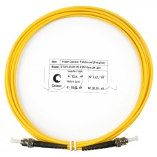 Патч-корд волоконно-оптический SM 9/125 simplex ST-ST LSZH (3 м) Cabeus FOP(s)-9-ST-ST-3M