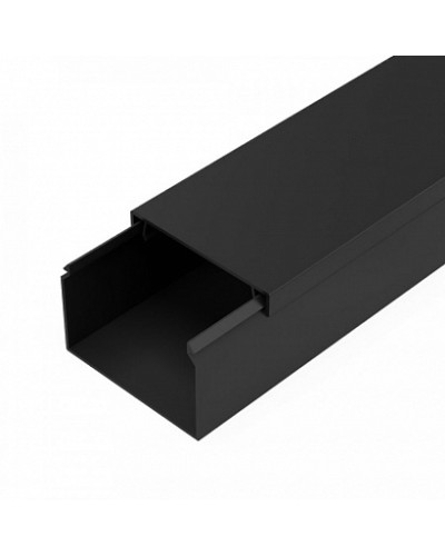 Кабель-канал черный 2-й замок в п/э 60х40 мм (18 м/уп) Промрукав (PR03.0217) в Муроме Огнестойкие кабельные линии Pintop.ru