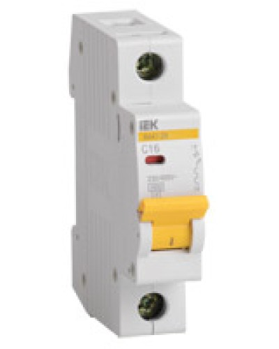 Выключатель автоматический 1Р 40 А (тип C) IEK ВА47-29 (MVA20-1-040-C) в Муроме Электротехническое оборудование Pintop.ru