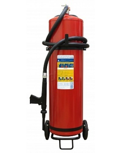 Огнетушитель ПОЖТЕХНИКА ОВП-80(з) МИГ летний (ФторПАВ) на съемн.тележке с перекр. стволом (баллон 100 л, ОТВ 80 л) в Муроме Огнетушители Pintop.ru