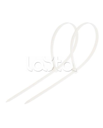 Стяжка нейлоновая неоткрывающаяся, безгалогенная (halogen free) 300x3.6мм, белая (100 шт) в Муроме Стяжки-хомуты Pintop.ru