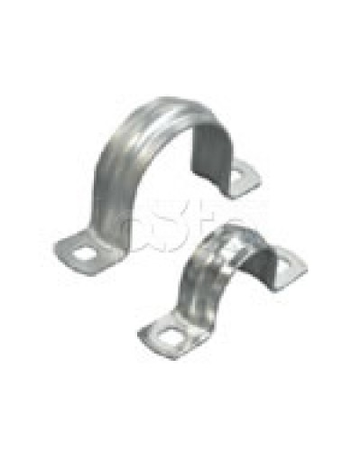 Скоба оцинкованная с двумя отверстиями для трубы D32мм, м.о.8,5-6,0мм (1уп=50шт) Экопласт (43632P-50) в Муроме Держатели, клипсы, скобы Pintop.ru