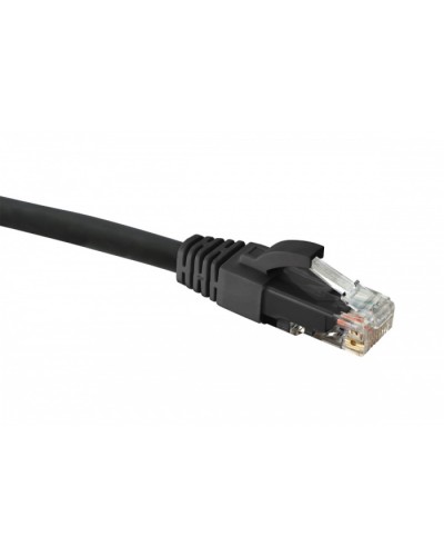 Коммутационный шнур категории 5e U/UTP, LSZH, 0,5 м, черный Eurolan (21D-U5-0EBL) в Муроме Патчкорды (медные) Pintop.ru