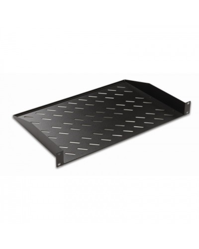 Полка консольная 19, 1U глубина 250мм, нагрузка до 25 кг, чер. Datarex DR-411111 в Муроме Полки для шкафов и стоек Pintop.ru