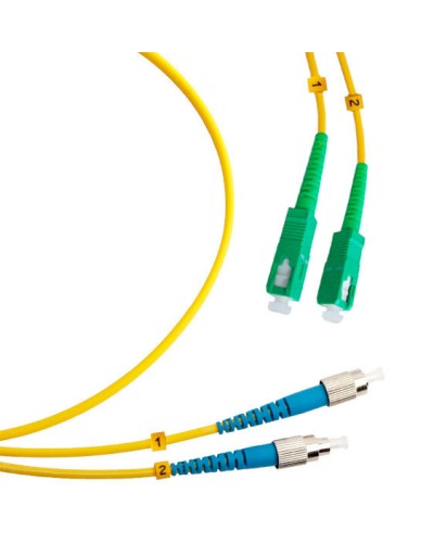 Шнур оптический duplex SC/APC-FC/UPC 9/125 sm 2м LSZH Cabeus FOP(d)-9-SC/APC-FC/UPC-2m в Муроме Патч-корды оптические Pintop.ru
