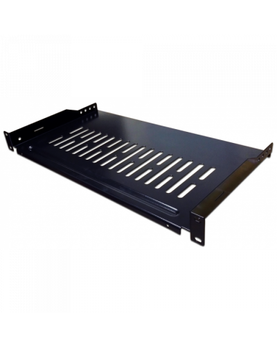 Полка фронтальная, с возможностью установки заднего фиксатора, 150 мм, 1U, 18 кг TWT (TWT-CB-SFBF150-1U/18) в Муроме Полки для шкафов и стоек Pintop.ru