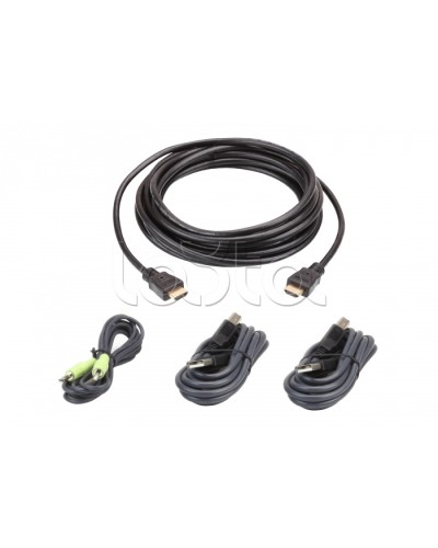 Комплект кабелей USB, HDMI для защищенного KVM-переключателя (3м) ATEN 2L-7D03UHX4 в Муроме Видеоусилители, Модуляторы, Делители Pintop.ru