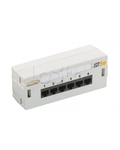 Патч-панель 19, 6xRJ45NIKOMAX (NMC-WP06UD2-GY) в Муроме Патч панель Pintop.ru