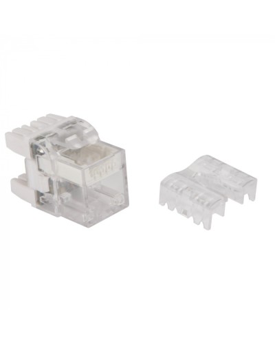 Модуль Keystone, RJ45, кат.6, UTP, 180 градусов, с индикатором, белый LANMASTER LAN-OKi45U6/180 в Муроме Коннекторы Pintop.ru