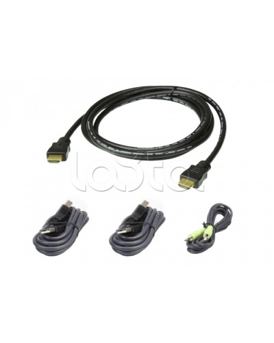Комплект кабелей USB, HDMI для защищенного KVM-переключателя (1.8м) ATEN 2L-7D02UHX4 в Муроме Видеоусилители, Модуляторы, Делители Pintop.ru