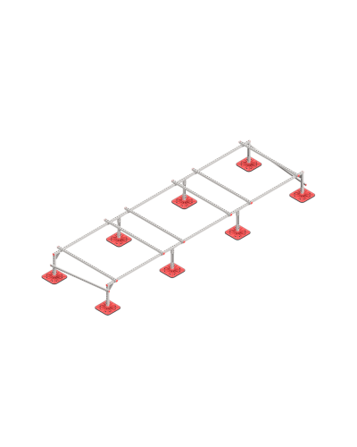 Опорная конструкция для установки оборудования TECHNORAPTOR FOOT 5000х1500 КМ-профиль (KM-TR-F-SSEI-5000-1500) в Муроме Системы видеонаблюдения Pintop.ru