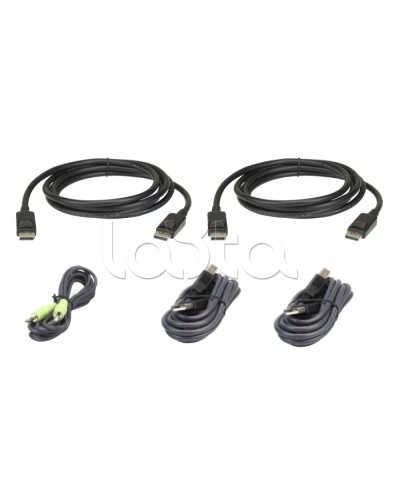 Комплект кабелей USB, DisplayPort, Dual Display для защищенного KVM-переключателя (1.8м) ATEN 2L-7D02UDPX5 в Муроме Видеоусилители, Модуляторы, Делители Pintop.ru