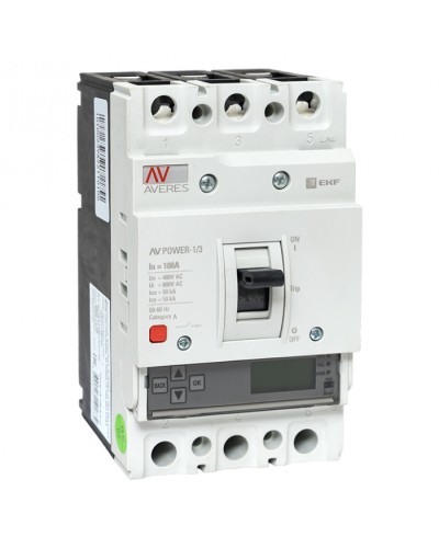 Автоматический выключатель AV POWER-1/3 100А 50kA ETU6.0 EKF (mccb-13-100-6.0-av) в Муроме Электротехническое оборудование Pintop.ru