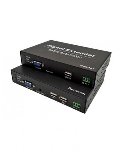 NST NS-HDU-VGA-KVM-AR KVM VGA+USB удлинитель по витой паре с поддержкой Audio, RS232 до 120м в Муроме Системы видеонаблюдения Pintop.ru