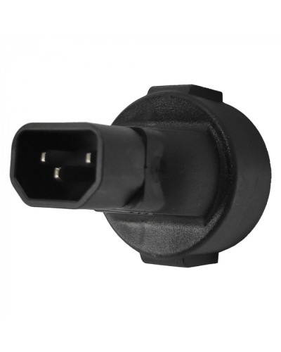 Адаптер переходной, розетка Schuko - вилка C14, 220В, 10А, черный LANMASTER (LAN-PPS/14-BK) в Муроме Проходные адаптеры и розетки оптические Pintop.ru