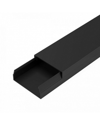 Кабель-канал черный 2-й замок в п/э 40х16 мм (30 м/уп) Промрукав (PR03.0214) в Муроме Огнестойкие кабельные линии Pintop.ru