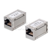 Проходной адаптер RJ45-RJ45 Cabeus (CA-8P8C-C6-SH)