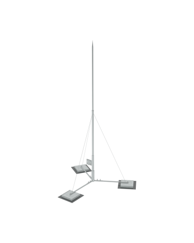Вольностоящая молниеприемная мачта составная H2,5 м HD КМ-Профиль (VMR-H2.5 HD) в Муроме Монтажные материалы Pintop.ru