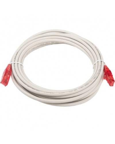 Патч-корд RJ45-RJ45, 4 пары, UTP, кат.5е, LSZH (5м) Hyperline PC-LPM-UTP-RJ45-RJ45-C5e-5M-LSZH-GY в Муроме Патчкорды (медные) Pintop.ru