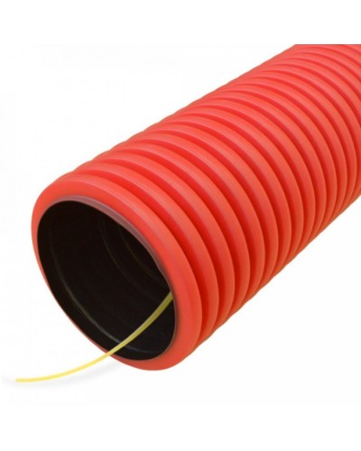 Труба гофрированная двустенная ПНД гибкая тип 750 (SN8) с/з красная д200 (35м/уп) Промрукав (PR15.0178) в Муроме Труба гофрированная Pintop.ru
