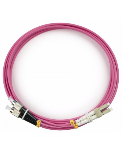 Шнур оптический duplex LC-FC 50/125 mm OM4 2м LSZH Cabeus FOP-50-OM4-LC-FC-2m в Муроме Патч-корды оптические Pintop.ru
