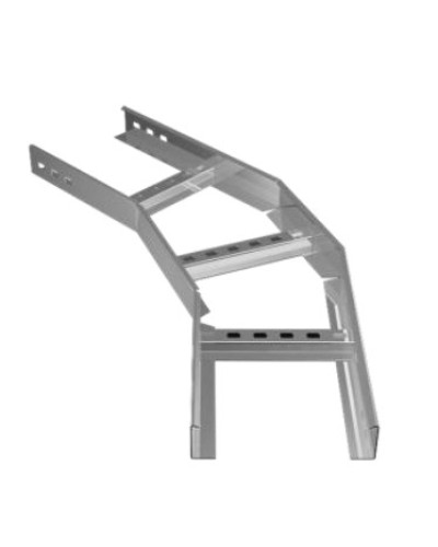 Угол горизонтальный 45° 500х100 (1,2) для лестничного лотка ПожТехКабель (650-322) в Муроме Кабельные лотки Pintop.ru