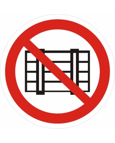 Знак P 12 Запрещается загромождать проходы и (или) складировать 200х200,пленка самоклеящаяся EKF (an-p-12) в Муроме Дополнительное оборудование для ОПС Pintop.ru