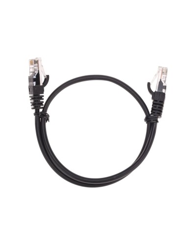 Патч-корд U/UTP, CAT 5e, RJ45-RJ45, 26AWG, LSZH, черный, 0,5м REXANT 02-0102-05 в Муроме Патчкорды (медные) Pintop.ru