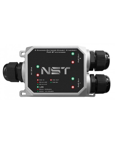 Уличный Ultra PoE удлинитель - коммутатор Gigabit Ethernet до 250м на 3 порта NST NS-EXSW-3GP/W в Муроме Дополнительное оборудование для сетей Pintop.ru