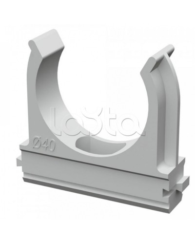 Крепеж-клипса для труб АБС-пластик в карт д40 (30шт/300шт уп/кор) Промрукав (PR.0640) в Муроме Держатели, клипсы, скобы Pintop.ru