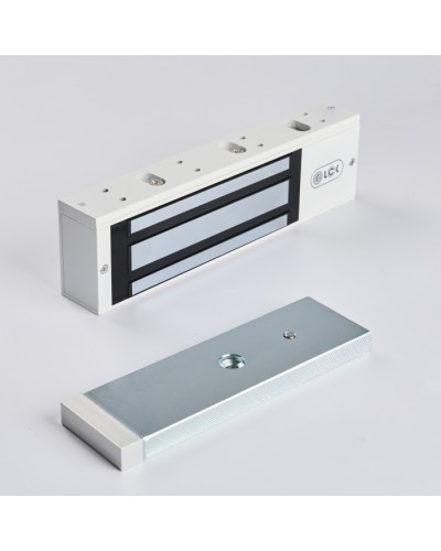 R-Lock RL-EM500-LSW - Электромагнитный замкок, 500кг, DC12/24B, цвет белый, RAL9016(белый), два датчика втроены в корпус замка: датчик Холла и магнито-контактный датчик в Муроме Электромагнитные замки Pintop.ru