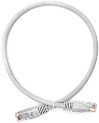 Патч-корд RJ45 TWT UTP кат.6, с заливными колпачками, 0.5 м, серый TWT TWT-45-45-0.5/6-GY в Муроме Патчкорды (медные) Pintop.ru